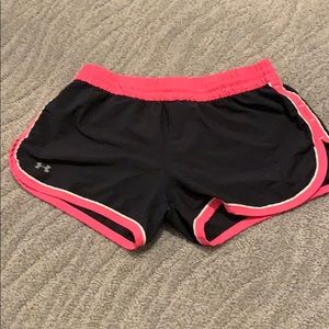 Under Armour black running shorts